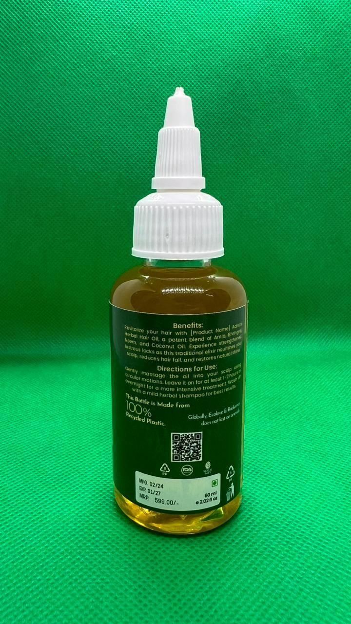 SH Adivasi Hernal Hair Growth Oil 60ml - Nourish Your Roots Naturally (Pack of 2)