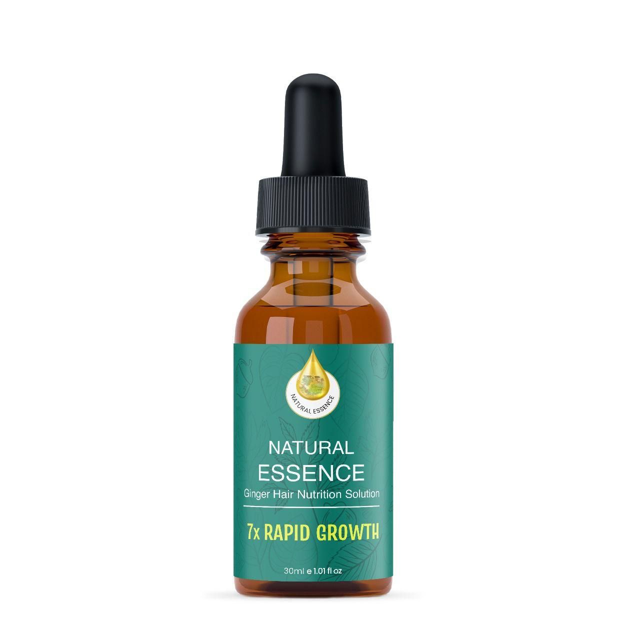 Natural Essence Ginger Hair Nutrition Solution 7* Rapid Growth 30ml (Pack of 2)